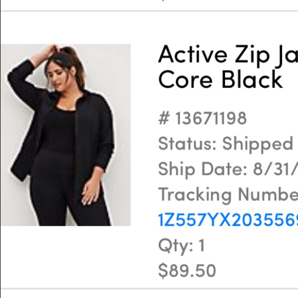 Torrid Size 2 Active Zip Jacket